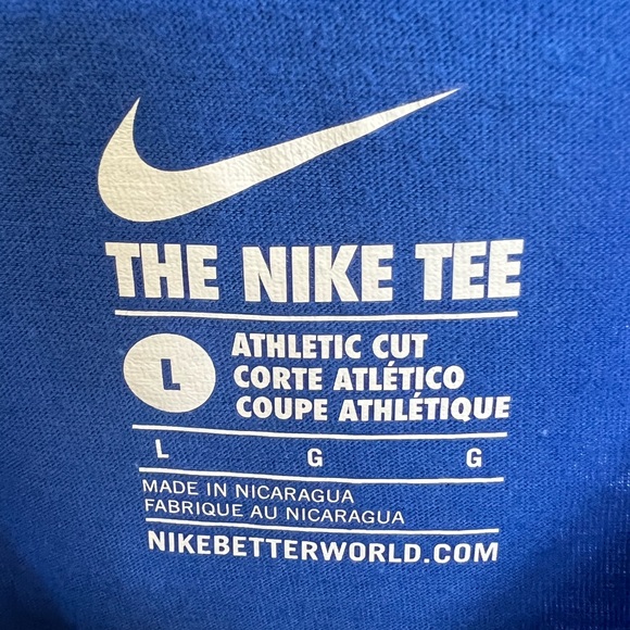 🍁 Nike NY Knicks Tee Shirt NWT.  Men’s Size-L 100% Cotton - Picture 7 of 10
